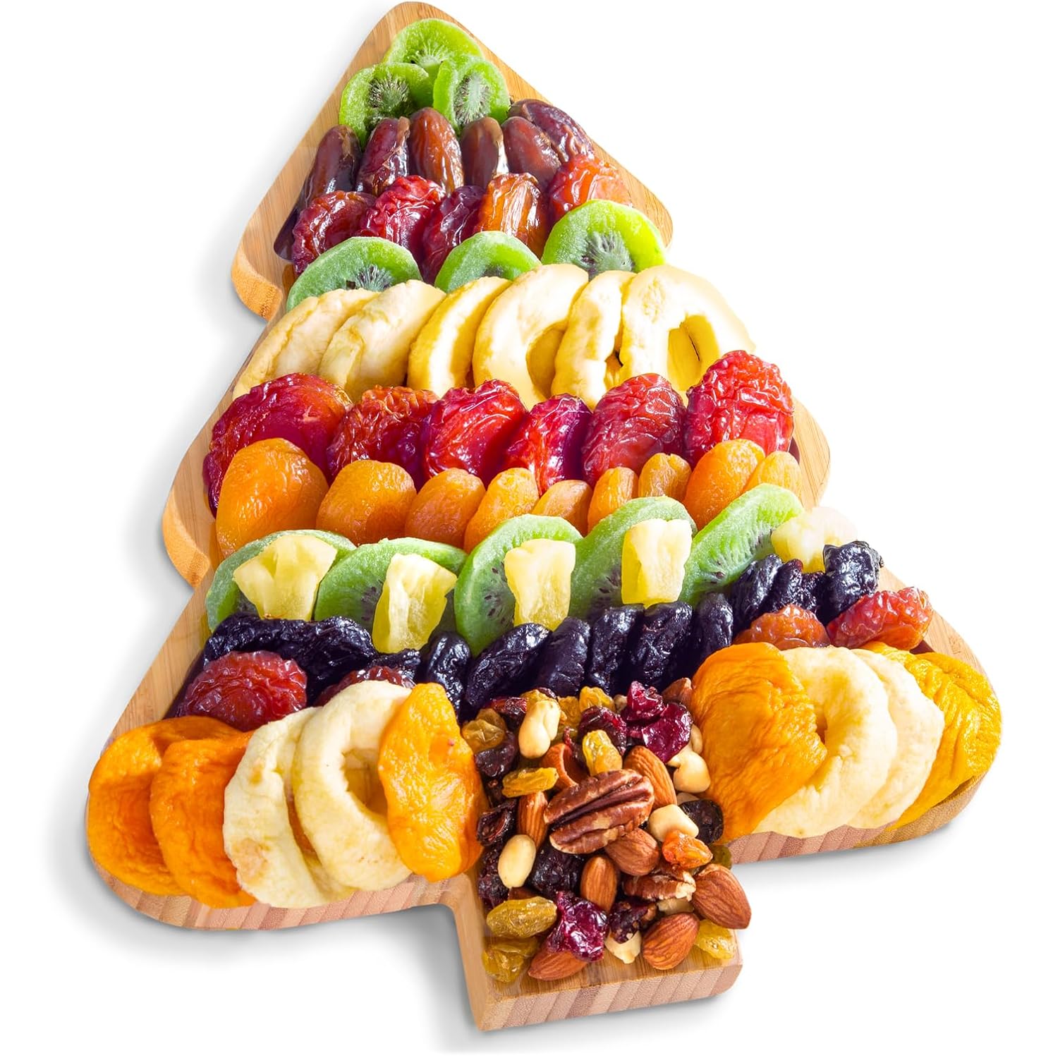 Dried Fruit Christmas Tree Gift Tray
