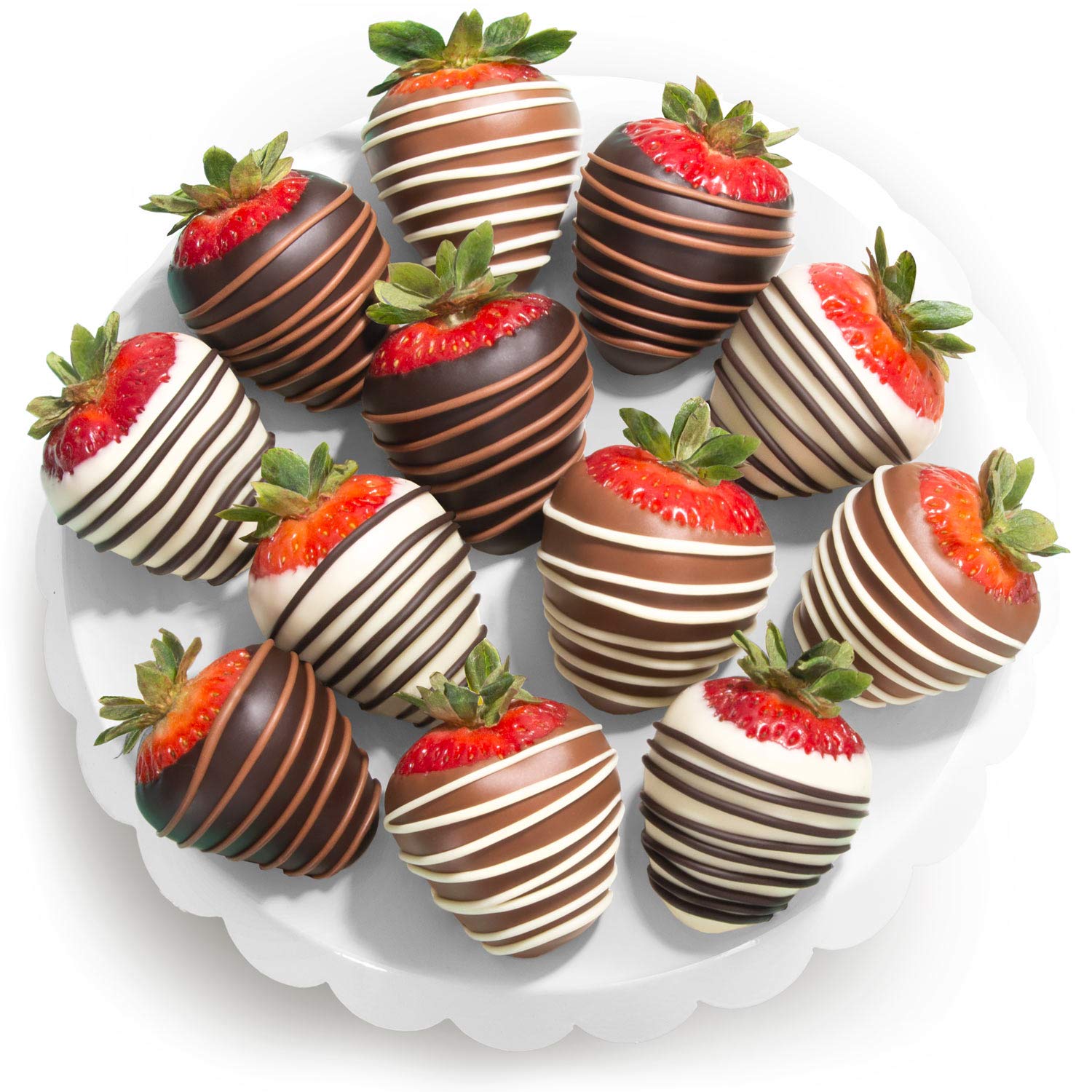 12 Hand-Dipped Chocolate Strawberries