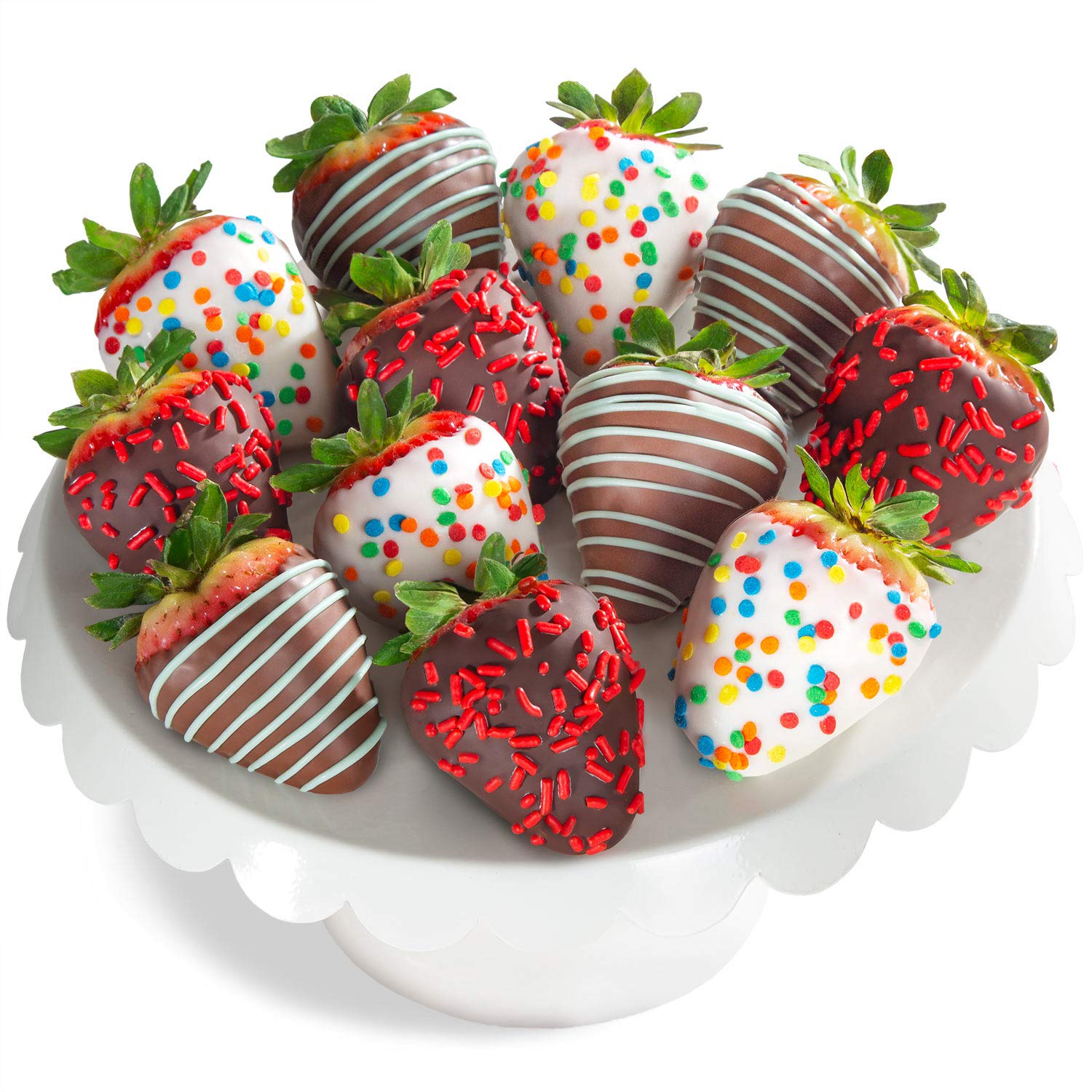 Happy Birthday Dipped Strawberries - 12 Berries