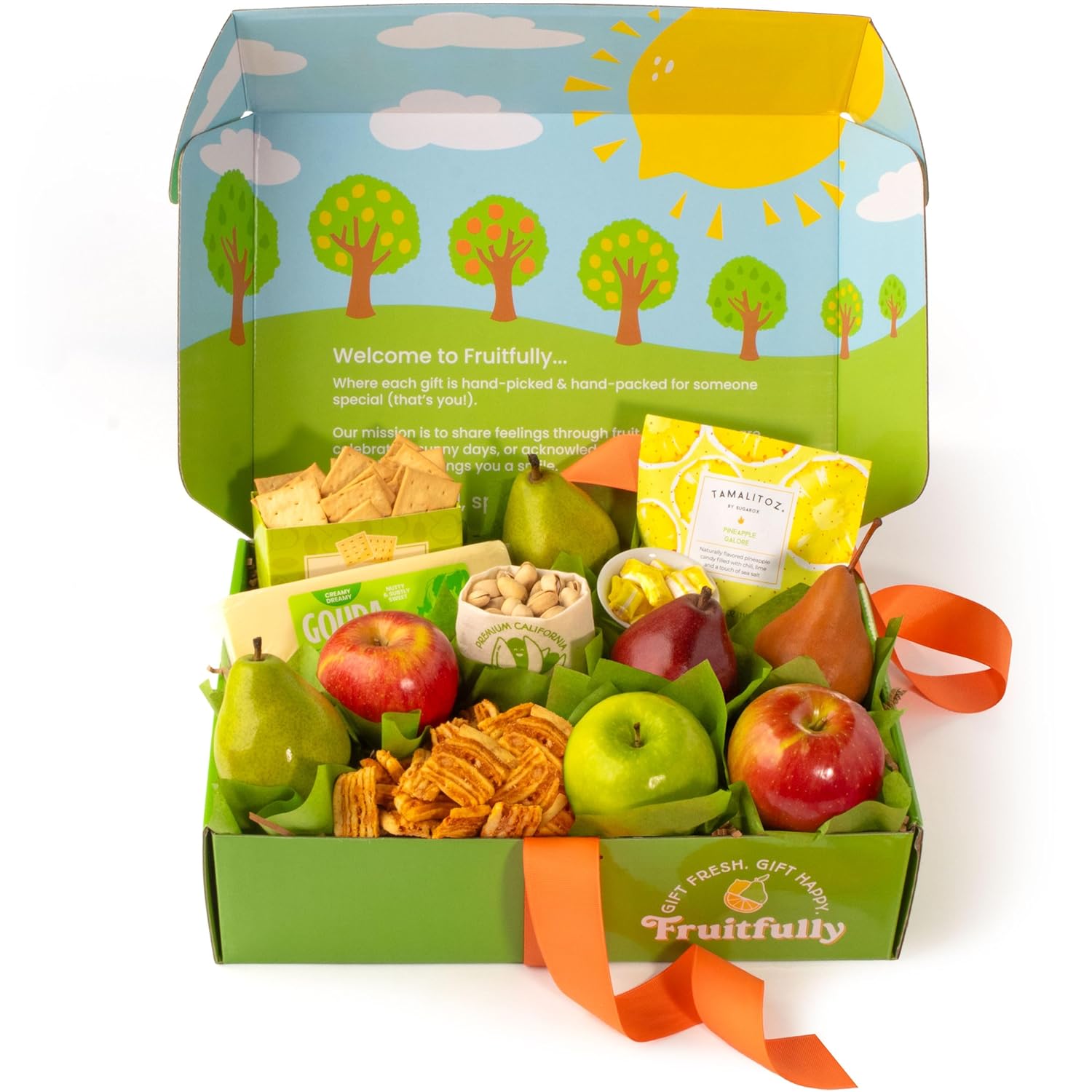 Deluxe Fruit, Cheese & Gourmet Gift Box